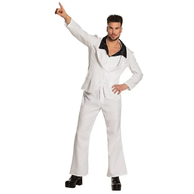 Déguisement danseur disco au costume blanc