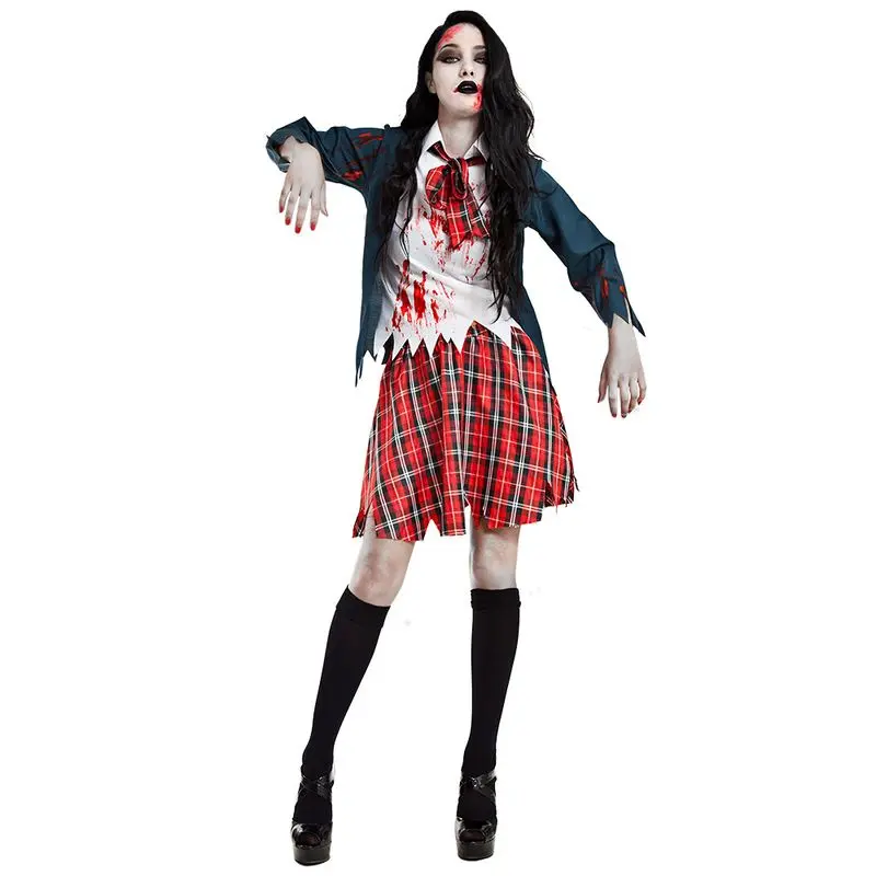 Déguisement écolière zombie