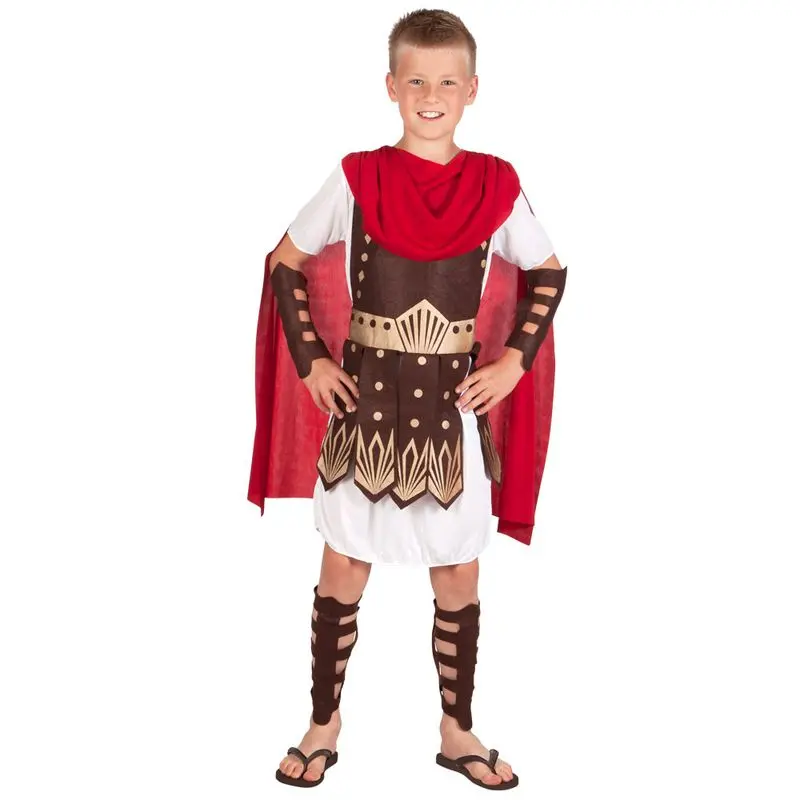 Déguisement gladiateur à cape rouge enfant