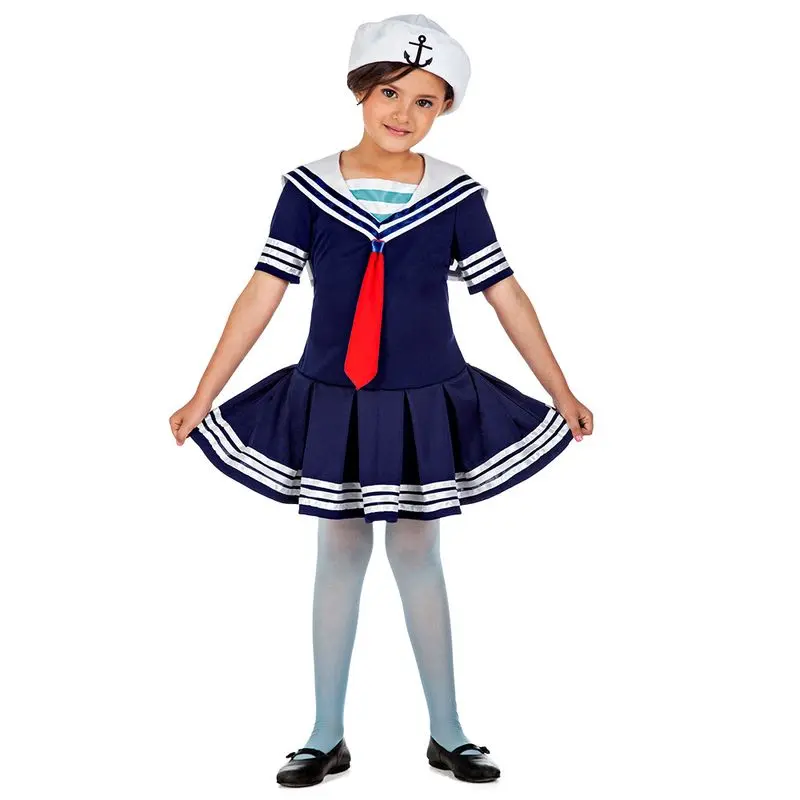 Déguisement marin à robe plissée