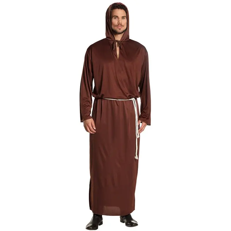 Déguisement moine à capuche brune
