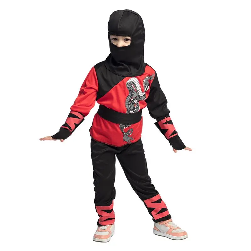 Déguisement ninja à tunique rouge