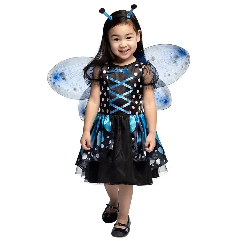 Déguisement papillon aux ailes bleues