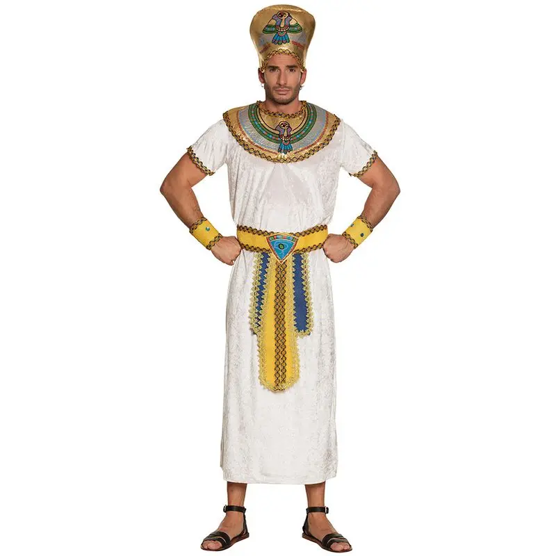 Déguisement pharaon à couronne dorée