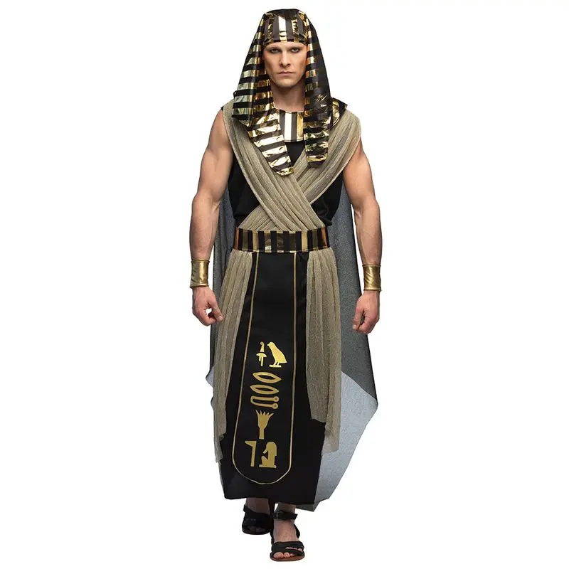 Déguisement pharaon aux hiéroglyphes