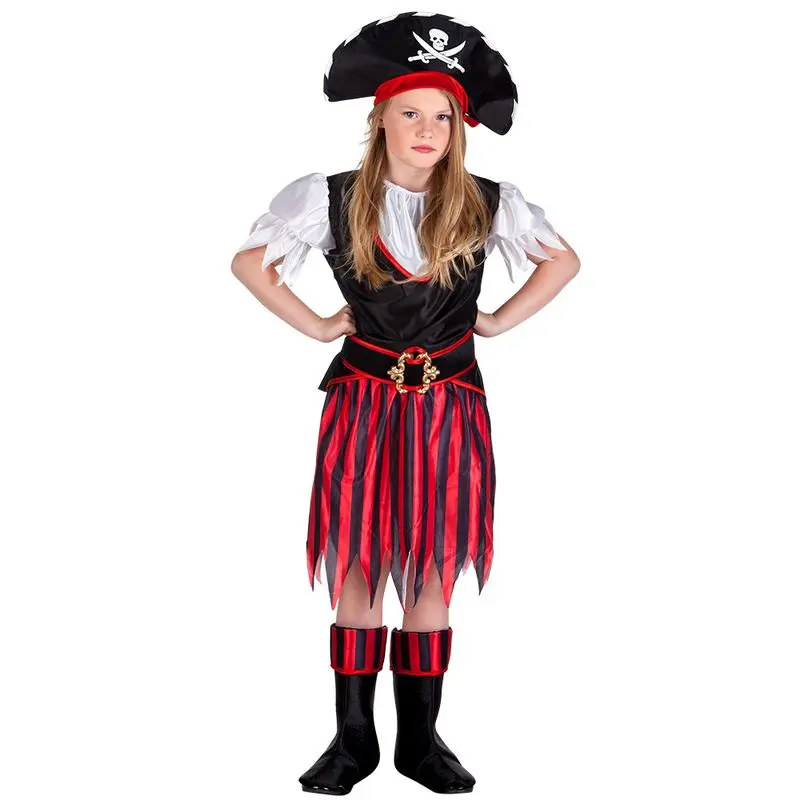 Déguisement pirate à jupe rayée