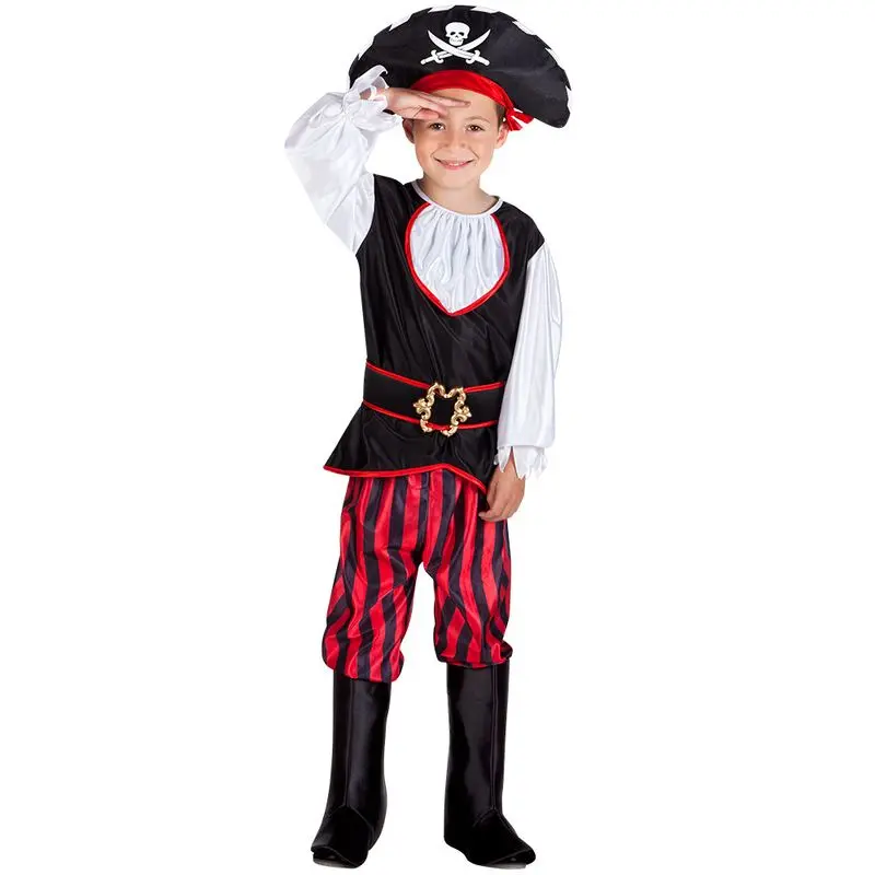 Déguisement pirate à plastron blanc