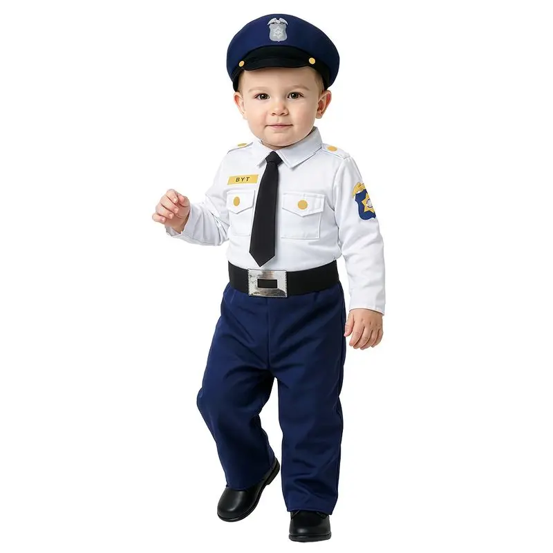 Déguisement policier à cravate noire