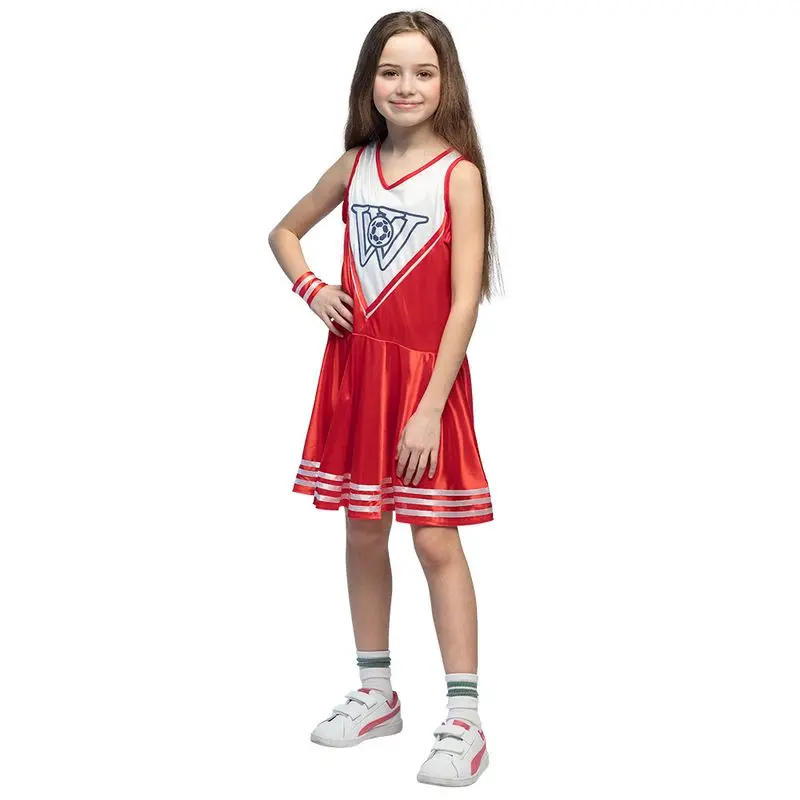 Déguisement pom-pom girl à écusson