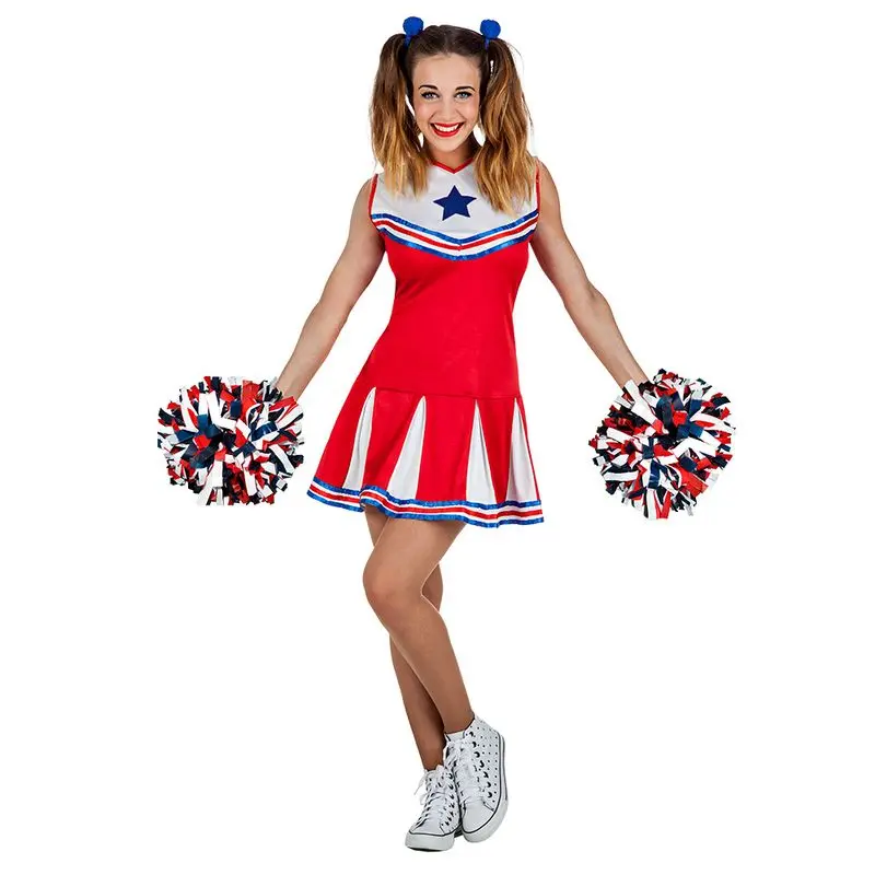 Déguisement pom-pom girl à étoile adulte