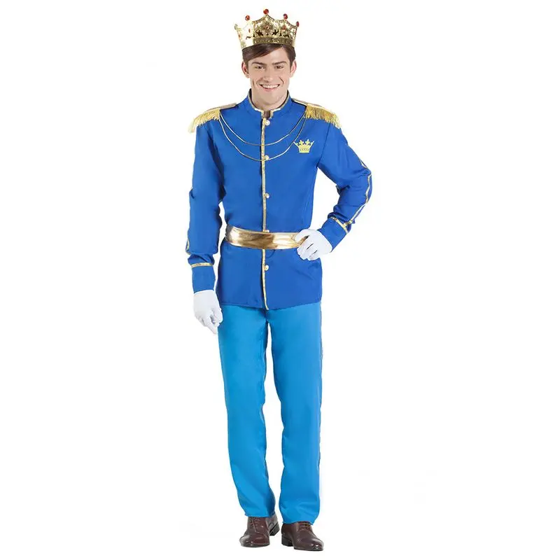 Déguisement prince en uniforme bleu