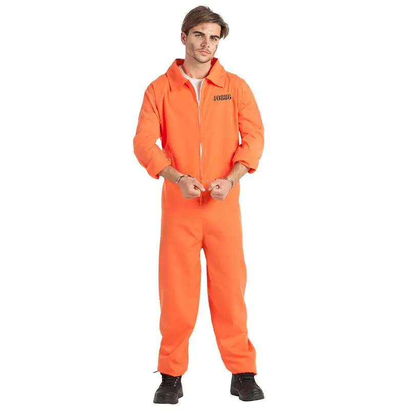 Déguisement prisonnier en combinaison orange