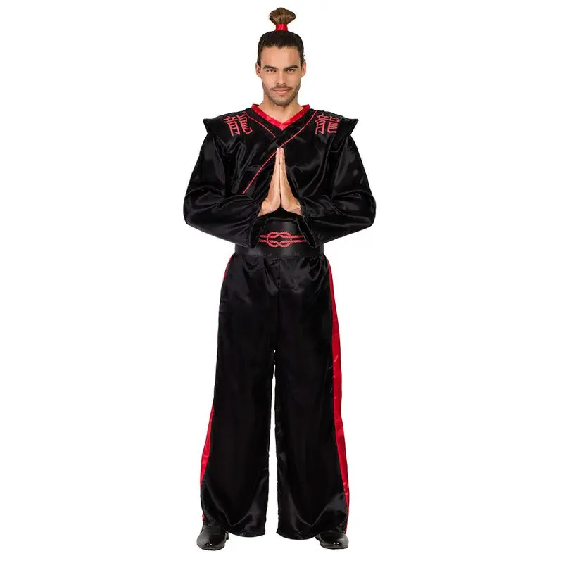 Déguisement samouraï noir et rouge