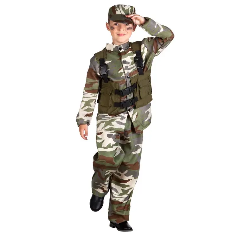 Déguisement soldat au gilet de combat