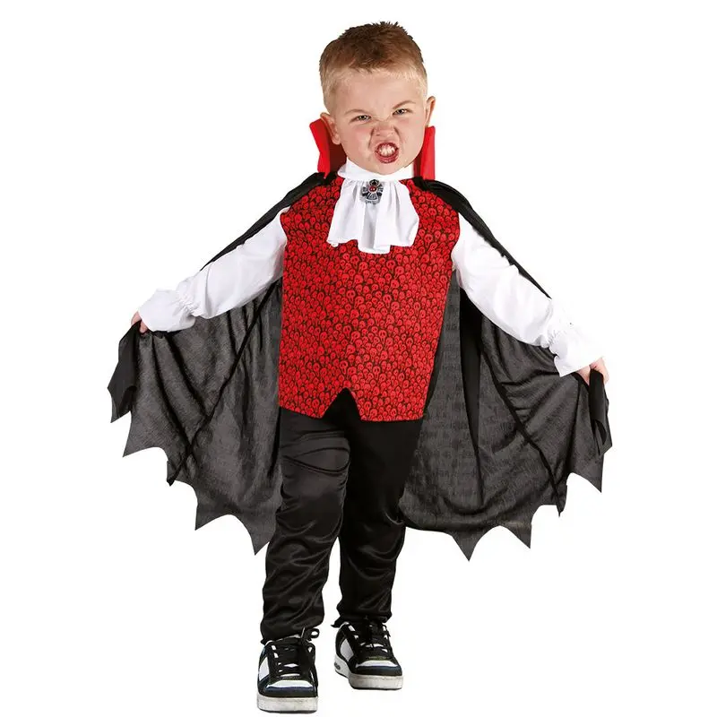 Déguisement vampire aux crânes rouges