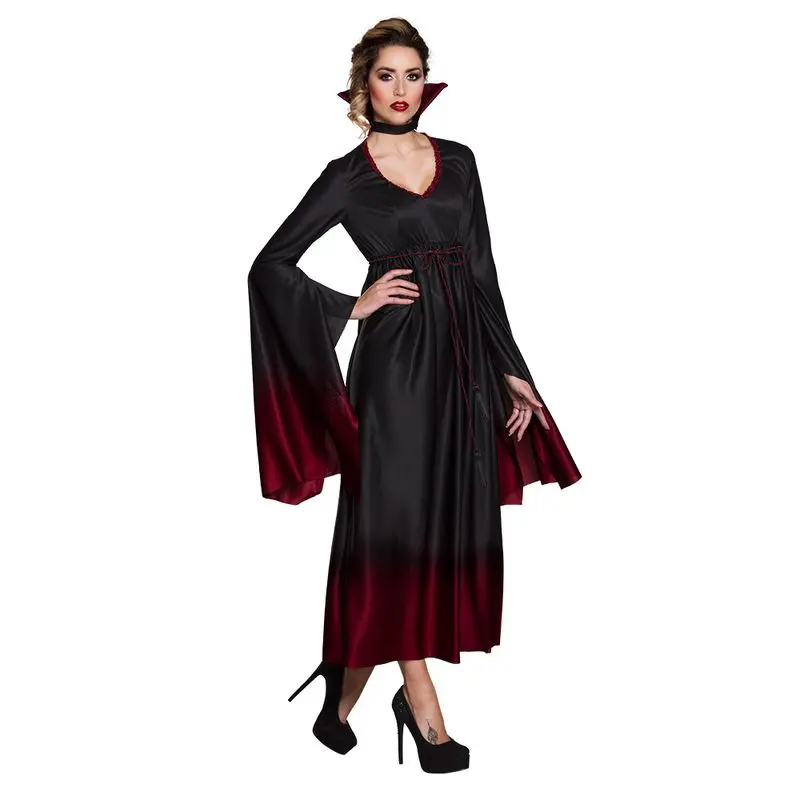 Déguisement vampiresse au dégradé rouge