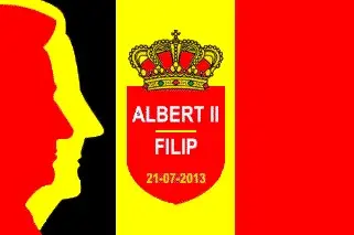 Drapeau Albert II/Philippe