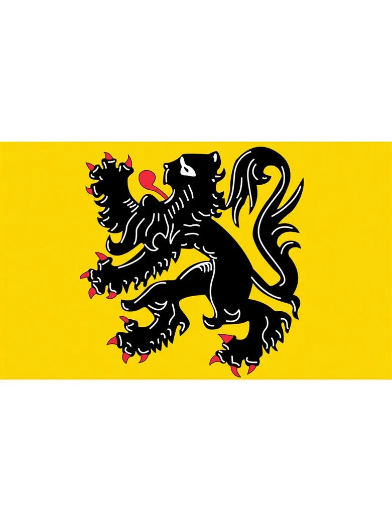 Drapeau Flandres (Lion)