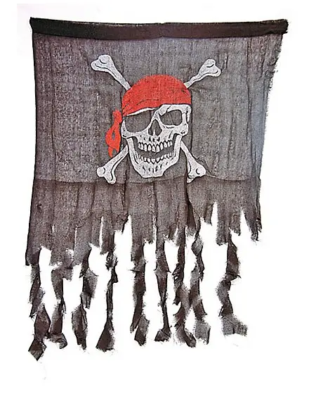 Drapeau pirate en lambeaux