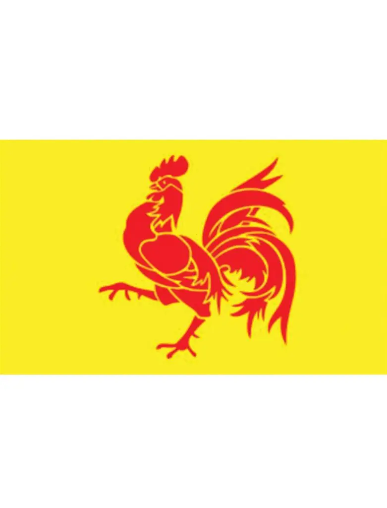 Drapeau Wallonie (Coq)