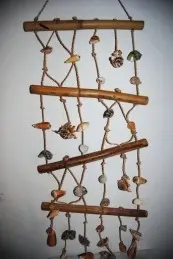 Echelle avec coquillages suspension 1m20