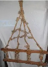 Echelle de corde avec bois