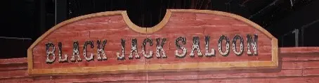 Enseigne black jack saloon
