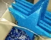 Etoile bleue à suspendre