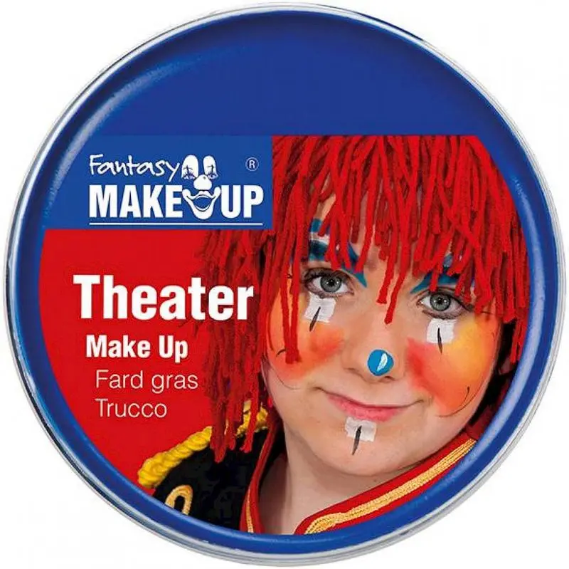 Fard gras de théâtre bleu en pot de 25 g