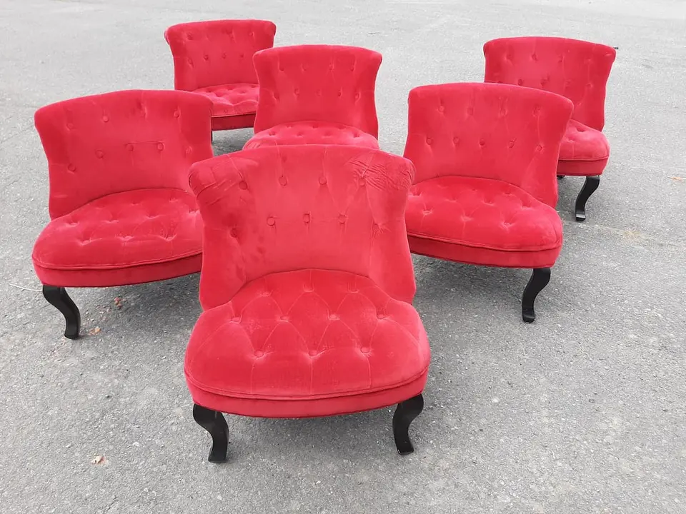 Fauteuil rouge crapaud "Theatro" opéra