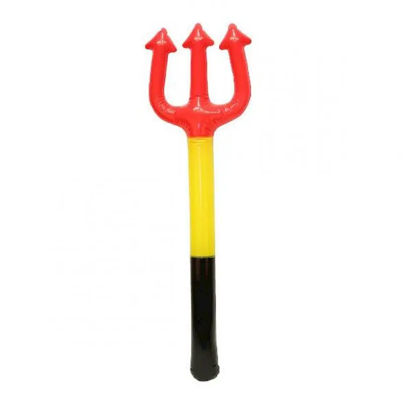 Fourche gonflable de supporter noir jaune rouge