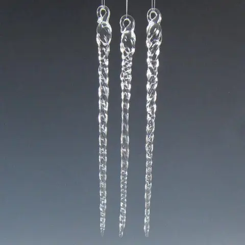 Gouttes torsadées en plastique 25cm