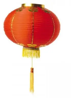 Grands lampions tissus
