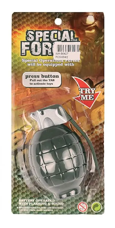 Grenade militaire quadrillée à effets sonores