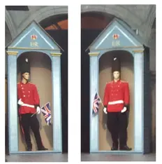Guérite de garde anglais (avec mannequin)