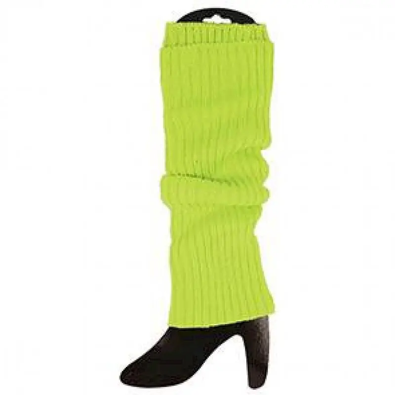Jambières côtelées jaune fluo