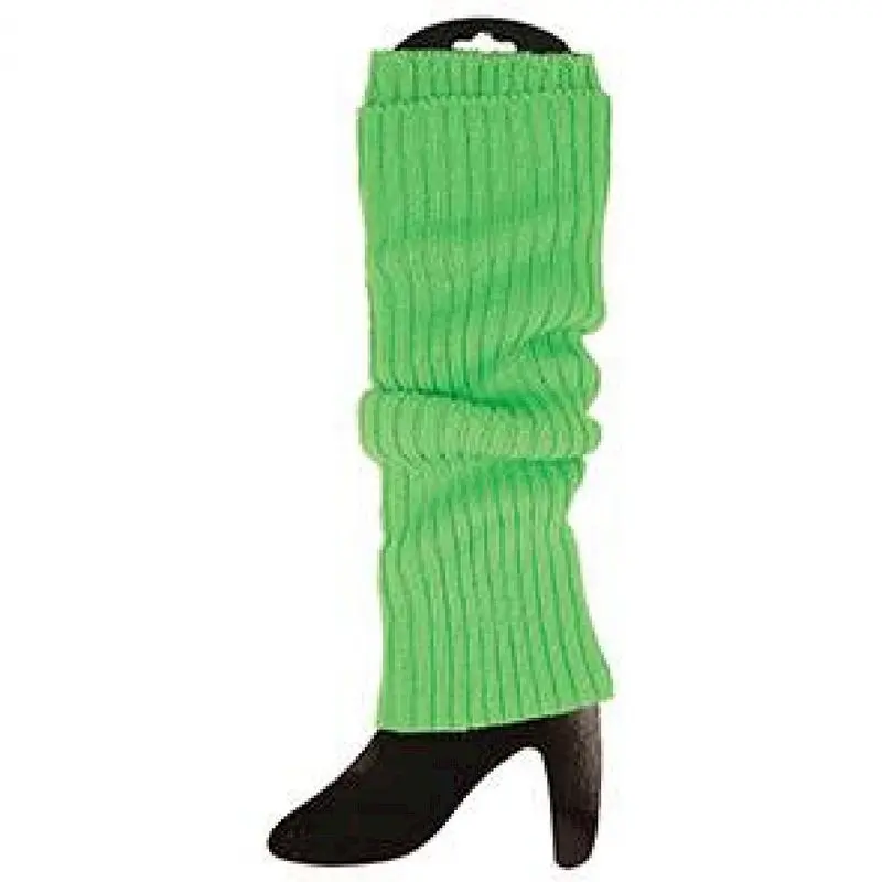 Jambières côtelées vert fluo
