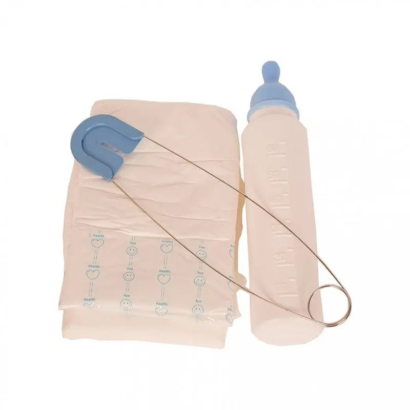 Kit de bébé adulte à couche, biberon et épingle