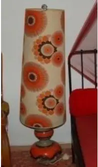 Lampe sur pied vintage avec abat-jour