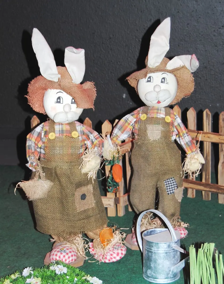 Lapin tissus et jute