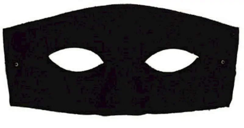 Loup domino noir