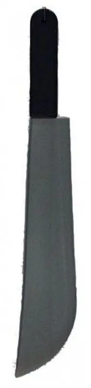 Machette à lame grise et manche noir