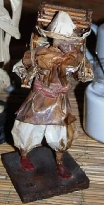 Marionnette chinoise authentique en bois