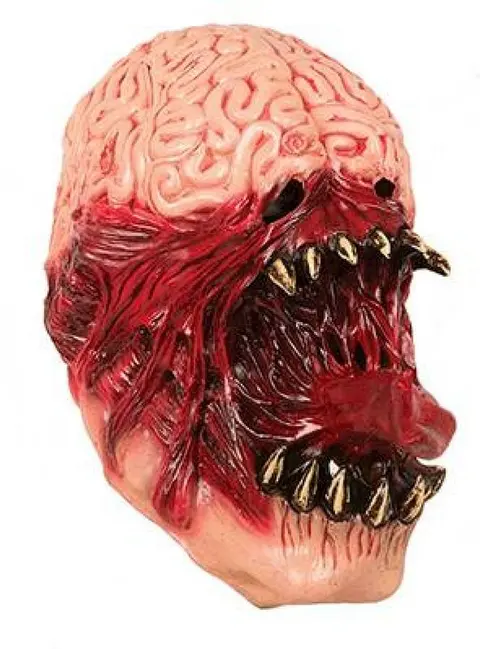 Masque cerveau apparent à mâchoire sanglante