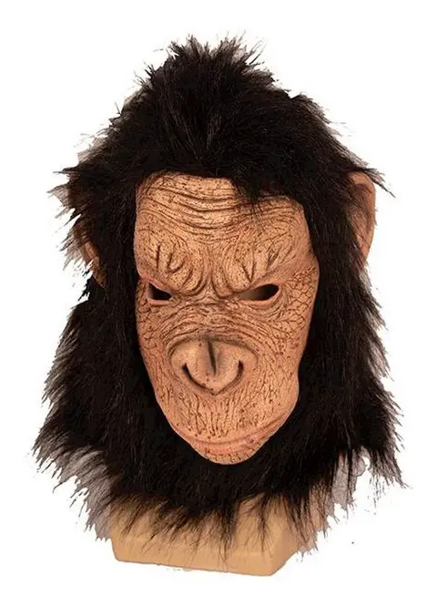 Masque chimpanzé à poils