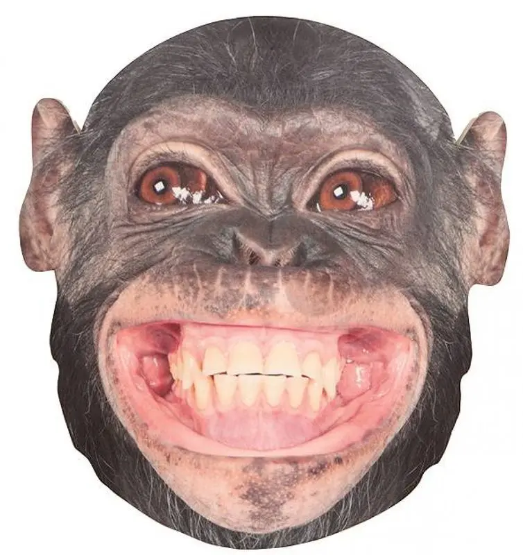 Masque chimpanzé en mousse