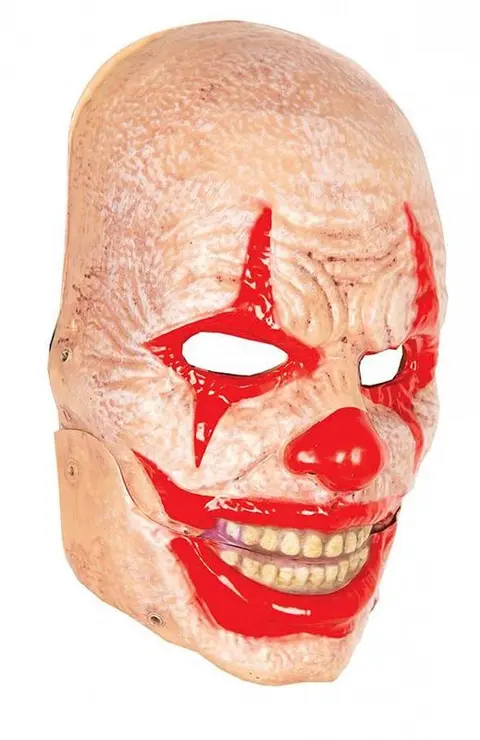Masque clown à mâchoire mobile