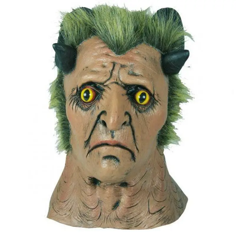 Masque créature cornue à crinière