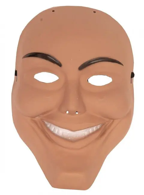 Masque homme au sourire figé