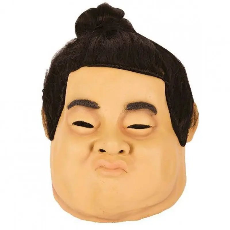 Masque sumo à chignon